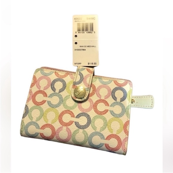 Coach Colorful Pastel Leather Wallet - Picture 2 of 7